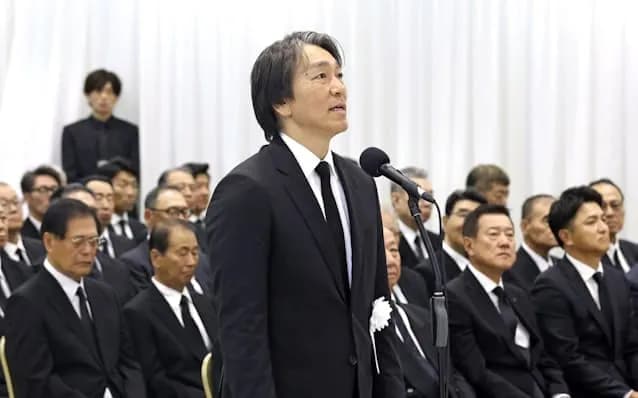 松井秀喜さんの弔辞「長嶋さんから逃げられなかった」