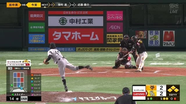 巨人・田中瑛斗、死球後にシュートが甘くなって炎上