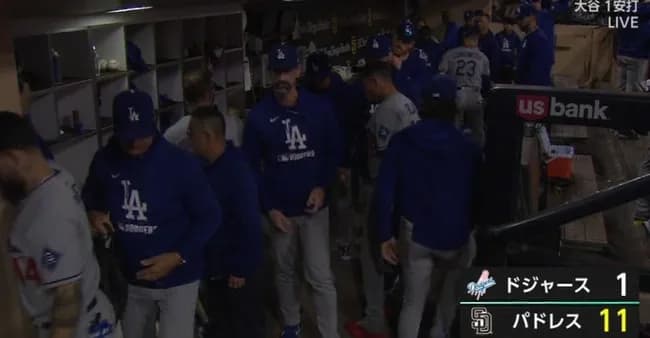 【MLB】ドジャース11失点大敗で2位と0.5差に　大谷は7試合連続安打も途中交代　8試合連続ノーアーチ