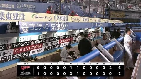 パ・リーグ順位表(6月12日)ロッテ延長突入の接戦を落とす、西武が劇的逆転サヨナラ勝利