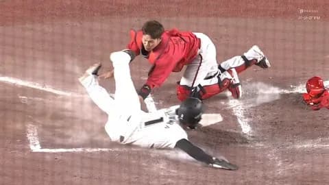 パテレ行き確定！藤原、完璧アウトのタイミングもイケメンヘッスラでロッテ勝ち越し！