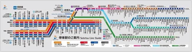 【悲報】相鉄線の路線図、ヤバすぎる