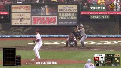 【楽天対阪神2回戦】阪神、3回表2アウト一二塁から豊田がセンターオーバーの2点タイムリーツーベースで先制！！！！！！！！！！