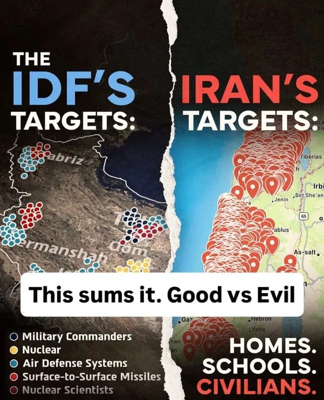 イスラエル「軍事施設や燃料施設だけ狙うで」イラン「住宅街狙ったろｗ」←これ