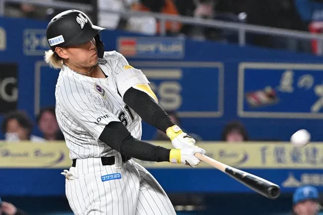 ロッテの新国産大砲山本の打球が凄すぎる