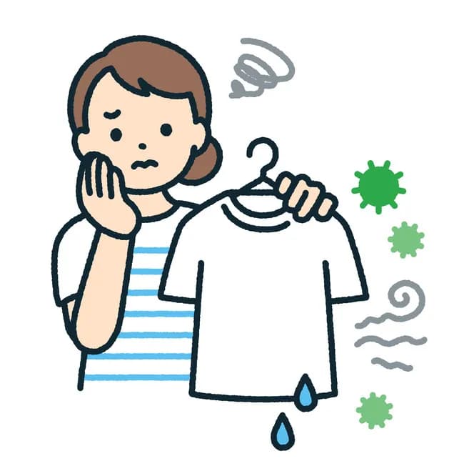 悲報、Tシャツ洗っても臭い