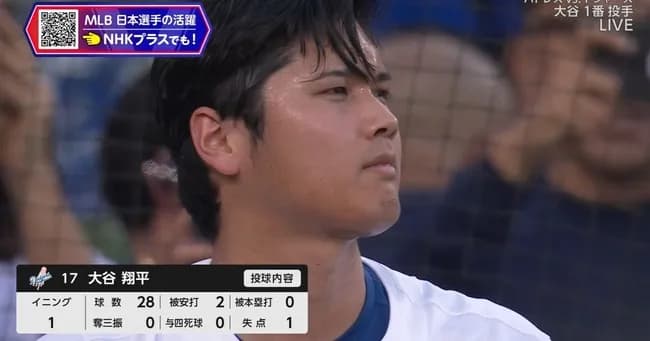 【二刀流】大谷翔平が最速161.3キロ！初回2安打1失点、663日ぶり投手復帰に本拠地は大歓声