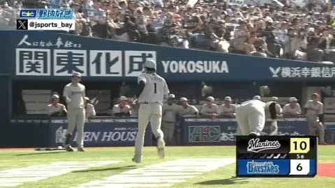 藤原、第3号ホームラン！！ロッテ打線二桁得点！！