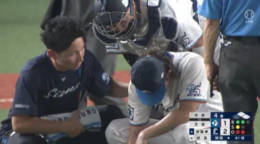 西武・今井、緊急降板...熱中症か？