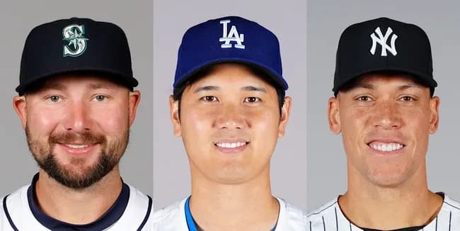 ローリー32本    大谷29本    ジャッジ28本