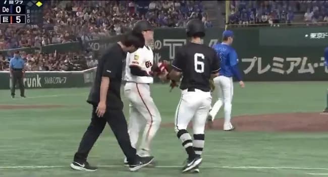 【巨人】増田陸、死球でボールボーイに八つ当たり 道具を投げつけ批判殺到