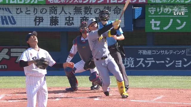 阪神・森下、会心のホームラン！ 高橋奎二ガックシ