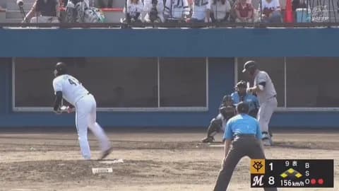 ルーキー一條、二軍で150キロ超え連発