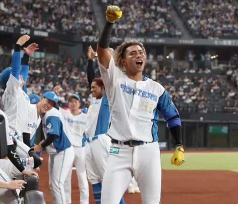 【日本ハム】水谷瞬が自身初の1試合2本塁打「できすぎですね」お立ち台では絶叫!