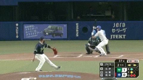 中日・石伊、２アウト１・３塁からセーフティバント成功ｗｗｗｗｗｗｗｗ