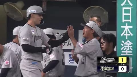 ソト、第8号ソロホームラン！！ロッテ先制！！