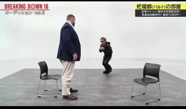 【画像】元力士、喧嘩を売られ敗北