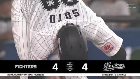 寺地＆ソトタイムリー！西川執念のヘッスラ！ロッテがついに同点へ追いつく！