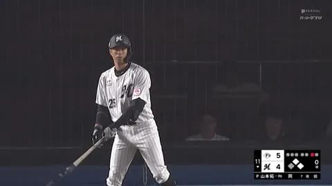 ロッテ、岡大海が今季初のファーストでスタメン！