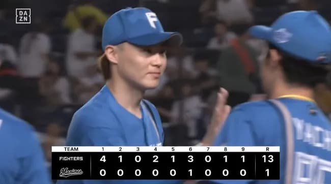 【ロッテ対日本ハム12回戦】日本ハム、今季最多13得点大勝で首位堅守！5連勝＆貯金最多16 レイエス17号先制満塁弾 清宮幸適時打×2 山﨑福也9回1失点完投で4勝目