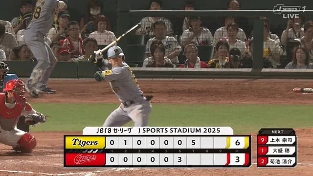 阪神、強すぎる…　連続2失点以下が途切れた直後に余裕の5得点