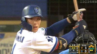 【DeNA対巨人13回戦】DeNA、２回裏２アウト満塁から度会の併殺打の間に三塁ランナーが生還、２点差に迫る！！