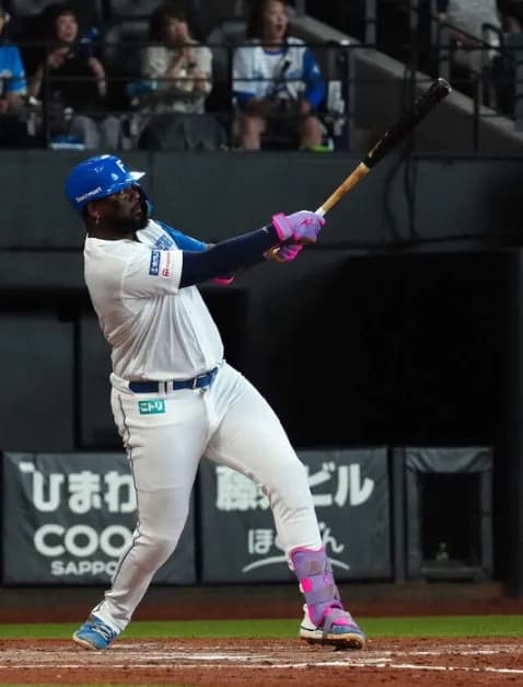 【日本ハム】レイエス、リーグ本塁打レーストップを独走する18号