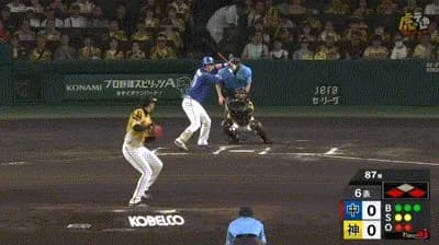 【阪神対中日12回戦】中日、6回表2アウト一三塁から上林の2点タイムリーツーベースで先制！！！！！！！！！！！！！！！