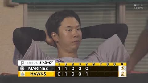 7月17日　ソフトバンク２－２ロッテ　上田のプロ初本塁打など4点勝ち越すも雨天コールドで6回成立せず無念の引き分け…