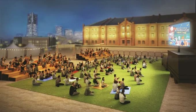 横浜赤レンガ倉庫で横ベイスターズ本拠地戦のパブリックビューイングを初開催！