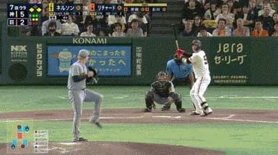 【巨人対阪神18回戦】巨人・リチャード、阪神・ネルソンから第３号同点３ランホームラン！！！！！！！！！！！！！！！！！！！！！！！！！！！！！！