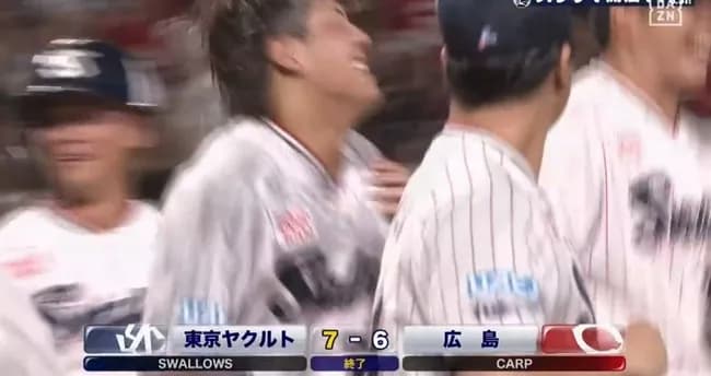 ヤクルト赤羽、9回2死から劇的な逆転サヨナラホームラン！リプレー検証で判定覆る