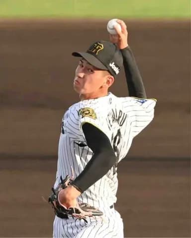 阪神・今朝丸がフレッシュ球宴で先発　２奪三振も先制被弾に「悔しいです」と苦笑い　試合前練習ではオリックス・宮国と談笑