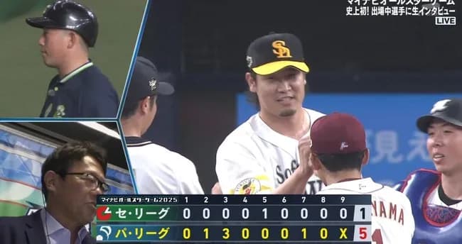 【速報】オールスターゲーム第1戦はパ・リーグが勝利！　頓宮&若月のオリックス勢が本拠地で躍動