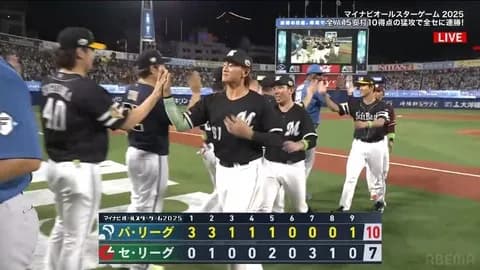 オールスター、パリーグが乱打戦を制し2連勝！ロッテ勢も健闘！