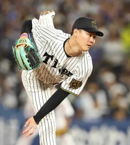 【球宴】阪神・及川雅貴　全10球のうち9球は直球勝負！最後ツーシームのワケ「全部真っすぐで…」