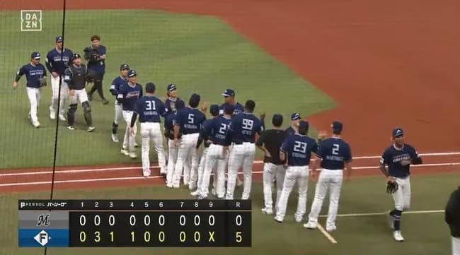 【日本ハム対ロッテ13回戦】日本ハムが５－０でロッテに勝利し４連勝！最多貯金２２で首位堅守！ドラ1・柴田が初登板３回パーフェクト！水谷が１０号ソロ！バーヘイゲン６回無失点！