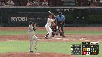 【広島対巨人16回戦】広島、８回裏２アウト三塁から野間のタイムリースリーベースで再び１点差に詰め寄る！！！！！！！！！！！！！