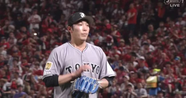 巨人赤星、カープ打線に5連打を浴び一挙5失点　リードが1点に…