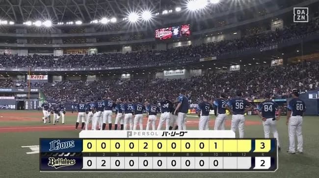 【オリックス対西武14回戦】西武が３－２でオリックスとの延長戦を制し連敗５でストップ！山田陽翔がプロ初セーブ！オリックスは今季ワースト６連敗