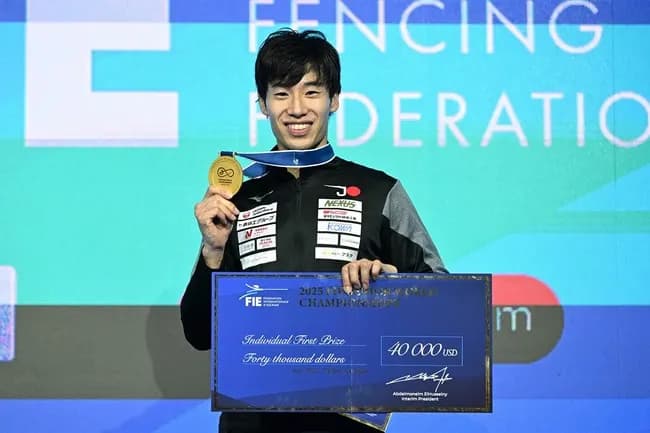 【画像】フェンシング連盟さん「日本人が世界一？まあ賞金はこれくらいでええか」