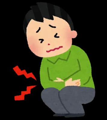 お腹痛いおなかいたいお腹痛い