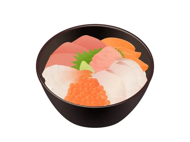 【悲報】二軍海鮮丼、ネタのほとんどが練り物と海藻