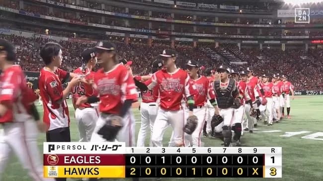 【ソフトバンク対楽天15回戦】ソフトバンクが３－１で楽天に勝利し首位堅守！日本ハムと１差！近藤４号先制２ラン＆４出塁！上沢７回１失点７勝目！