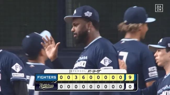 【オリックス対日本ハム18回戦】日本ハムが９－０でオリックスに連勝！四回に一挙６得点！野村が８号ソロ、レイエスが２１号２ラン！先発・伊藤は６回７安打無失点で１１勝目！