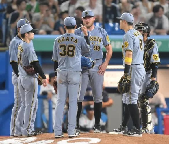 首位阪神、今季ワースト８失点で連勝ストップもＤｅＮＡ敗れ「Ｍ３４」に減らす　２位巨人とは１３ゲーム差で独走状態