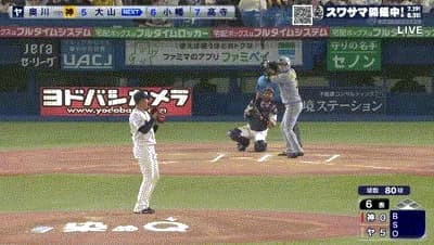 【ヤクルト対阪神16回戦】阪神・大山、ヤクルト・奥川から第6号ソロホームラン！！！！！！！！！！！