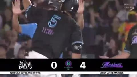 安田、3試合連続タイムリーきたぁぁぁ！ロッテ貴重な追加点！