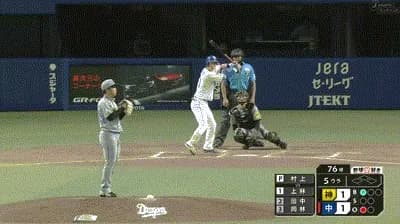 【中日対阪神14回戦】中日・上林、阪神・村上から第12号勝ち越しソロホームラン！！！！！！！！！！！！！！！！！！