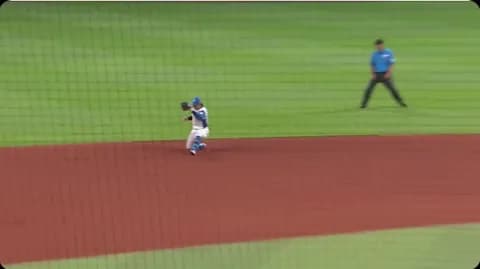 【日本ハム】奈良間が華麗なバックハンド！「なまらうまい」「静岡のジーター」称賛の声